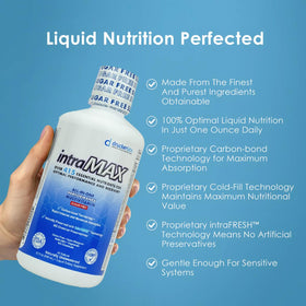 intraMAX Multivitamine Liquide 415+ Nutriments 32 oz vue de côté