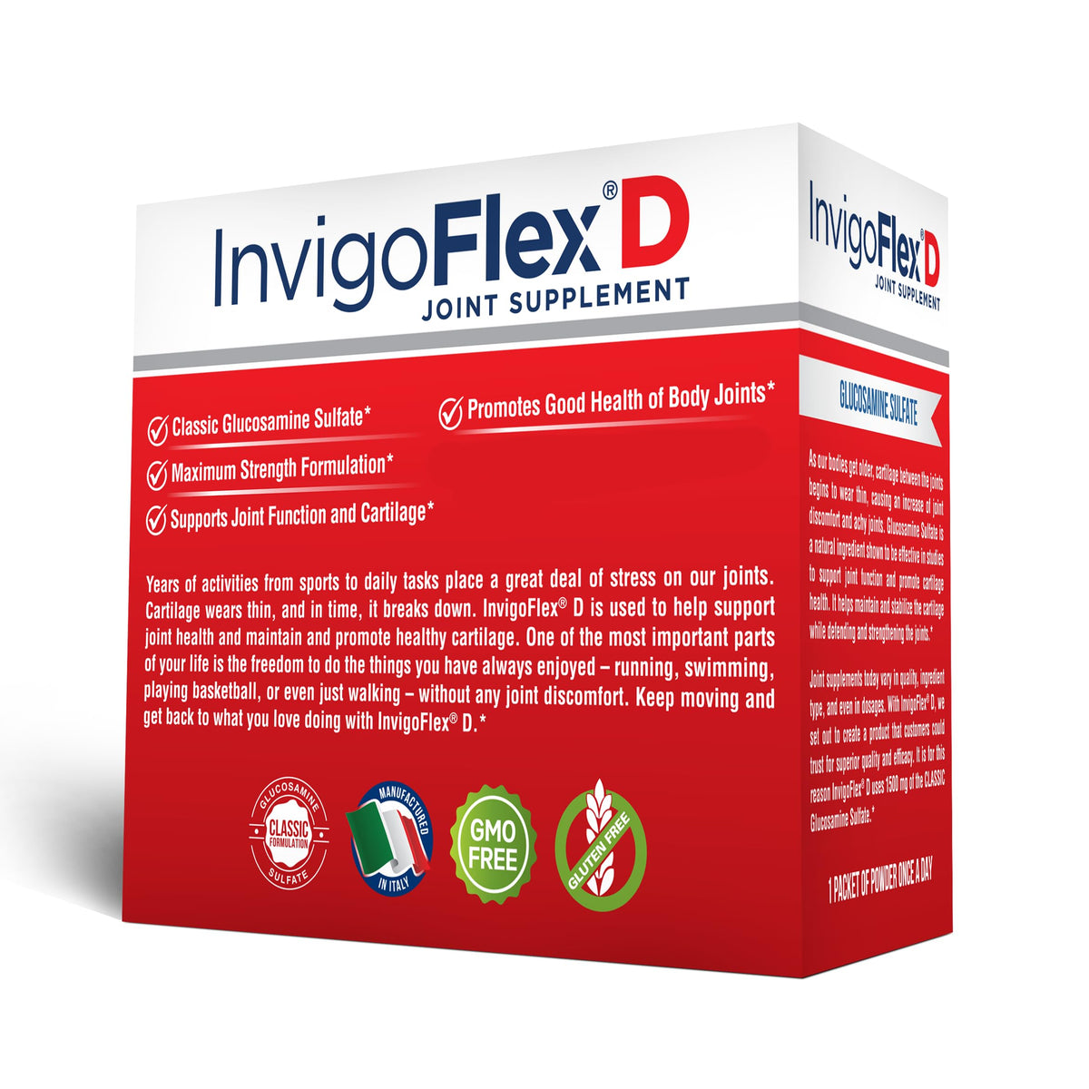 InvigoFlex D 1500mg de glucosamine sulfate en poudre