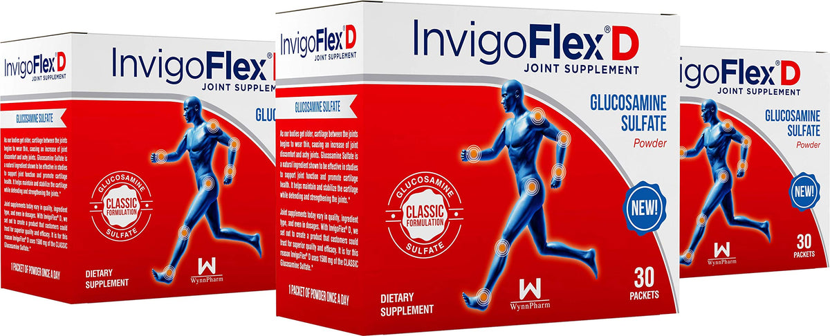 INVIGOFLEX Glucosamine Sulfate 1500mg paquet avant