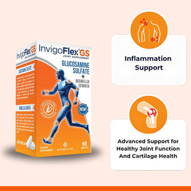 INVIGOFLEX GS Glucosamine sulfate 109g étiquette
