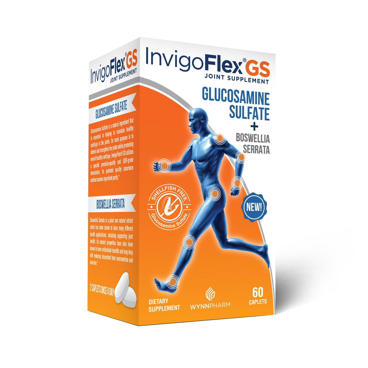 INVIGOFLEX GS Glucosamine sulfate 109g vue de face