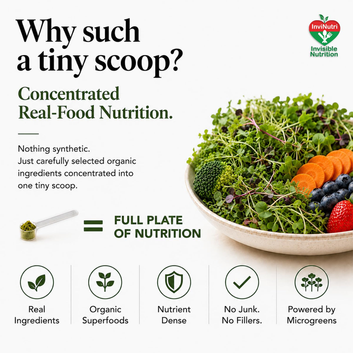 InviNutri Poudre Superfood mélangée dans un smoothie