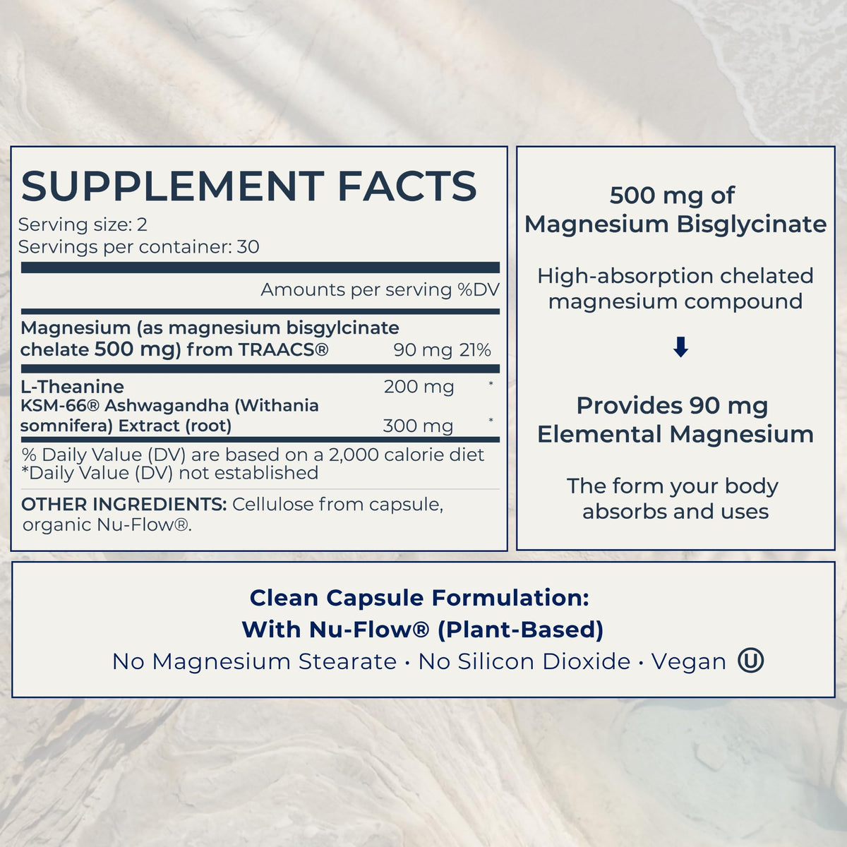 inwardly Complément Alimentaire Magnésium Bisglycinate 500mg vue de côté