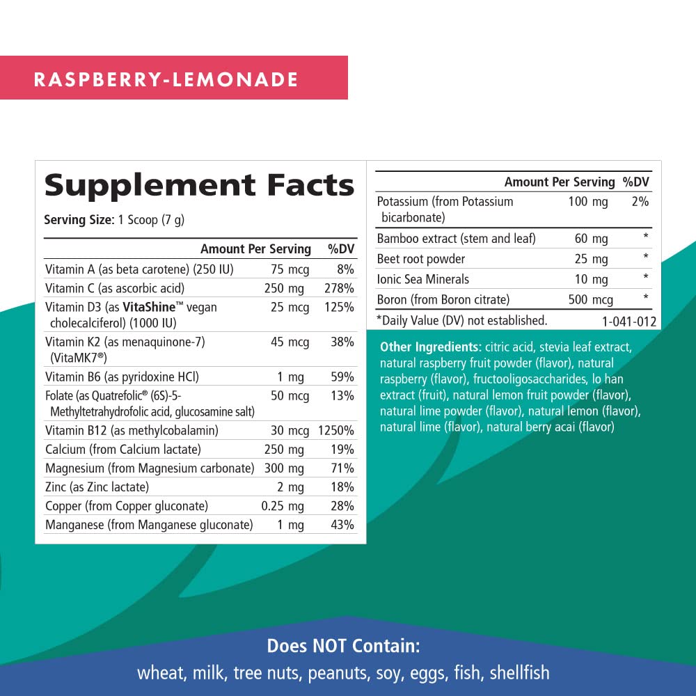 Ionic Fizz Super D-K Calcium Plus 272g nutritional information