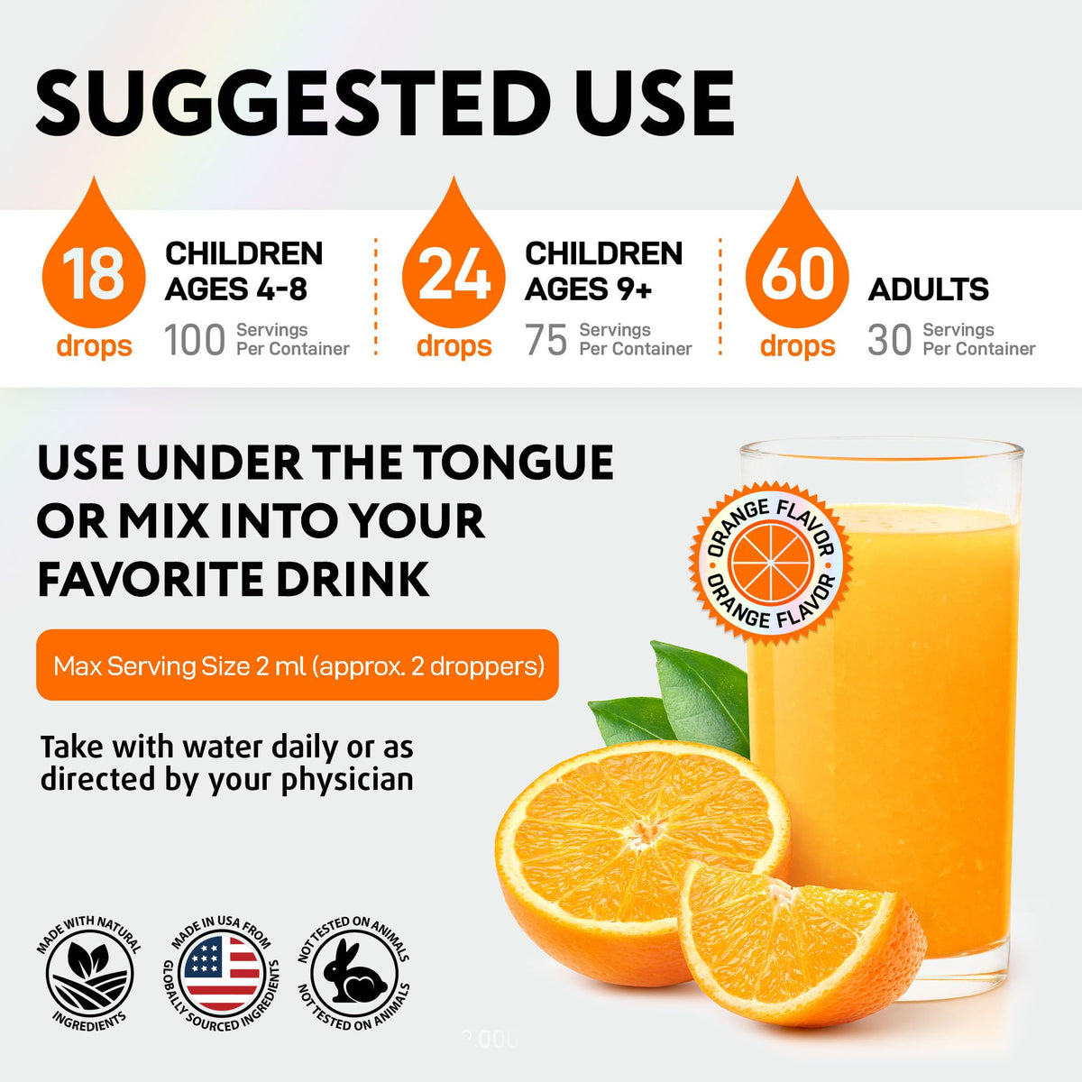 IQ BIOLOGY Vitamine D3 Liquide 10000 IU étiquette et ingrédients