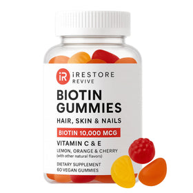iRestore Gummies Biotine 10 000 mcg, packaging avant