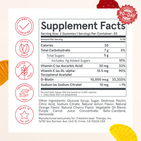 iRestore Gummies Cheveux 10 000 mcg saveur cerise