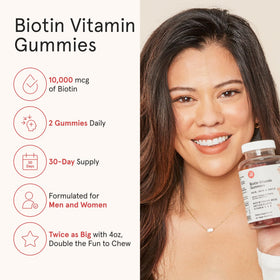 iRestore Gummies Cheveux 10 000 mcg saveur orange