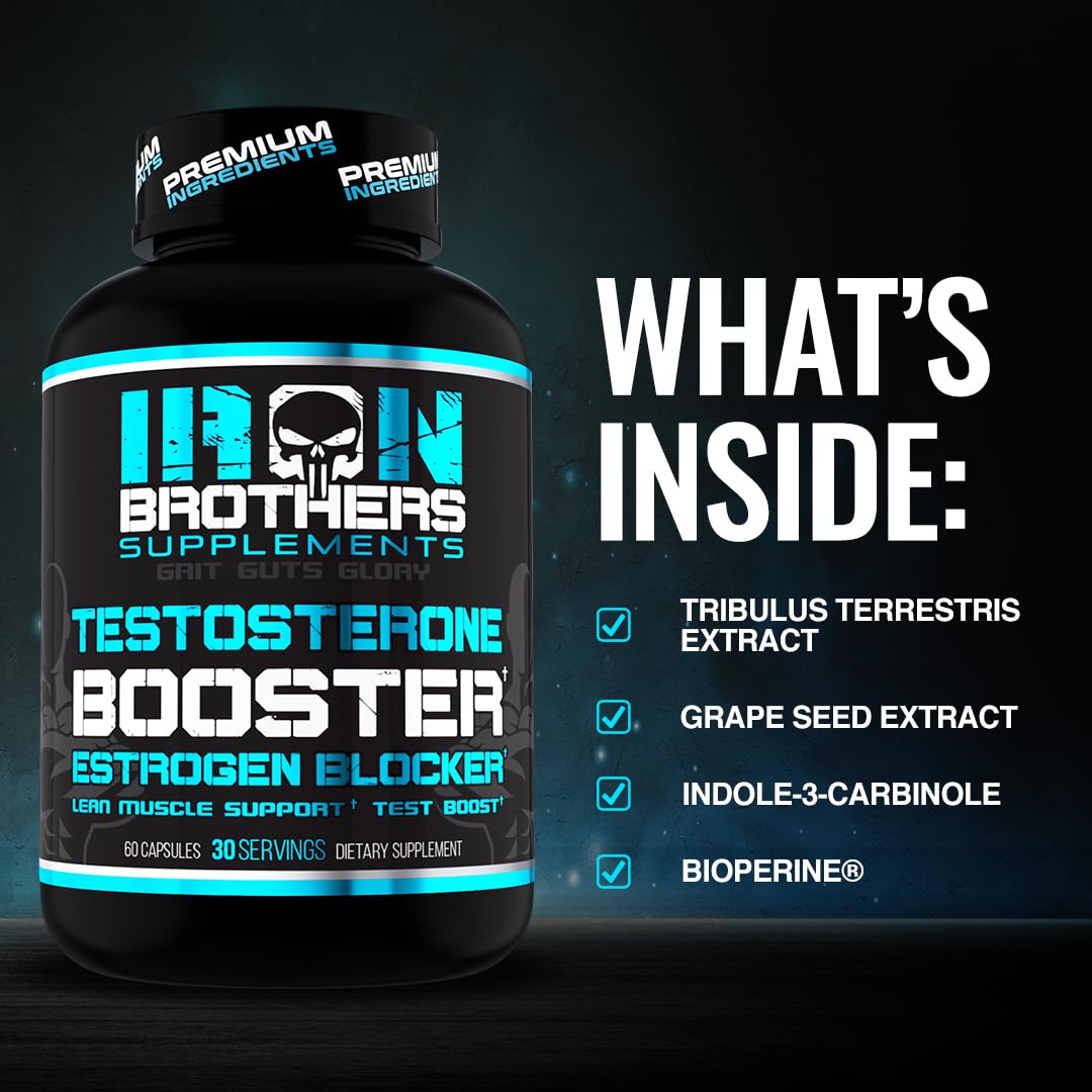 Iron Brothers Complément Testostérone avec ingrédients naturels