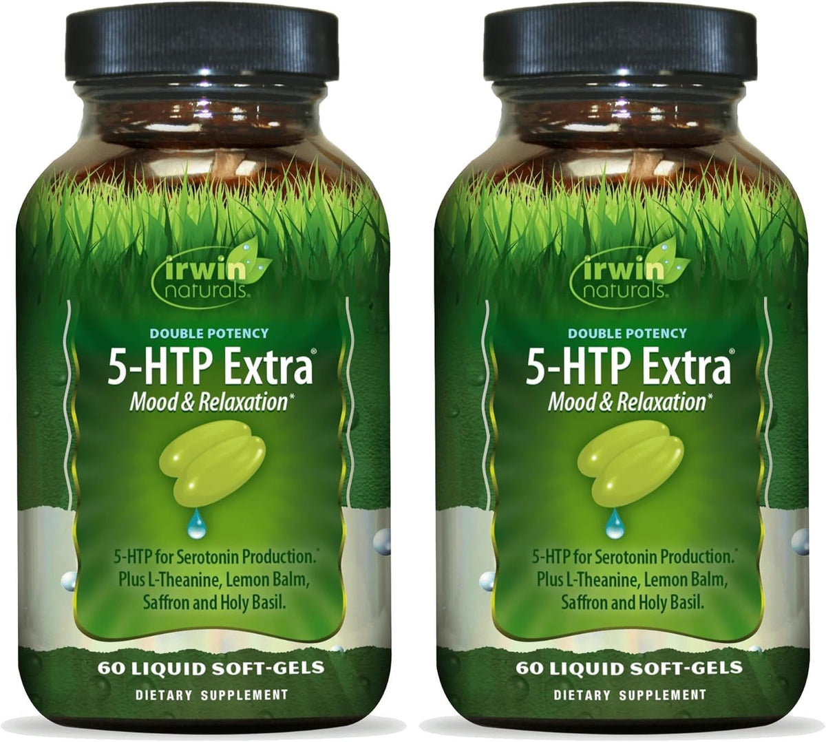 Irwin Naturals 5-HTP Double Potency 2 Pack, vue avant