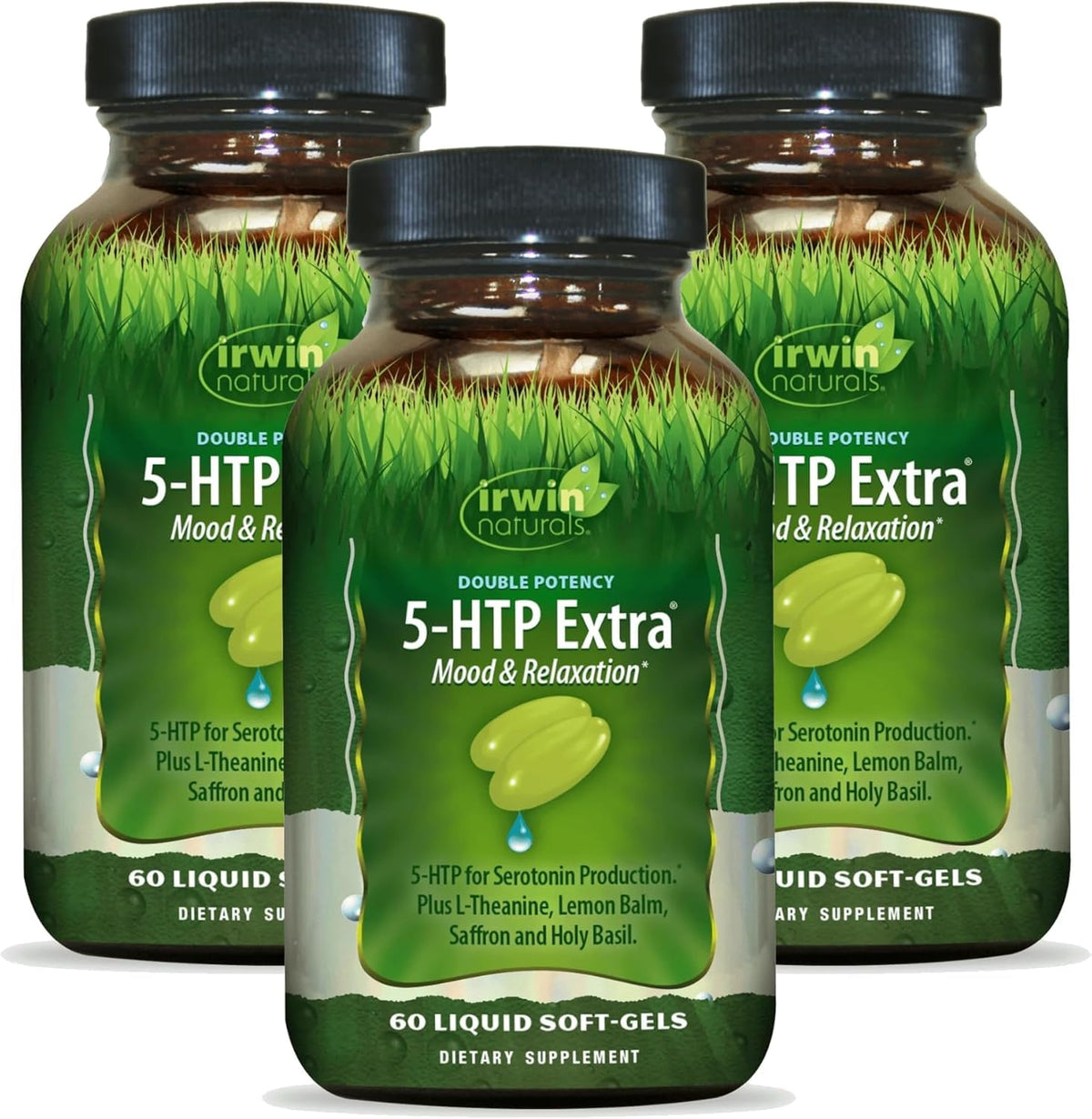 Irwin Naturals 5-HTP Double Potency 3 Pack front view