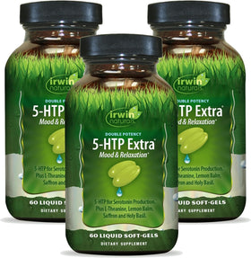 Irwin Naturals 5-HTP Double Potency 3 Pack front view