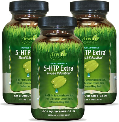 Irwin Naturals 5-HTP Double Potency 3 Pack front view