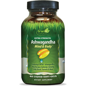 Irwin Naturals Ashwagandha 60 gélules vue de face