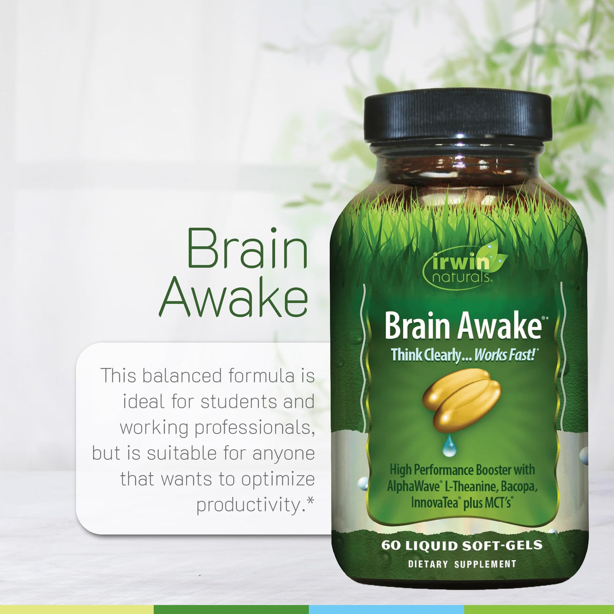 Irwin Naturals Brain Awake dans un environnement de travail