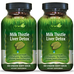 Irwin Naturals Chardon-Marie 60 gélules liquides vue avant