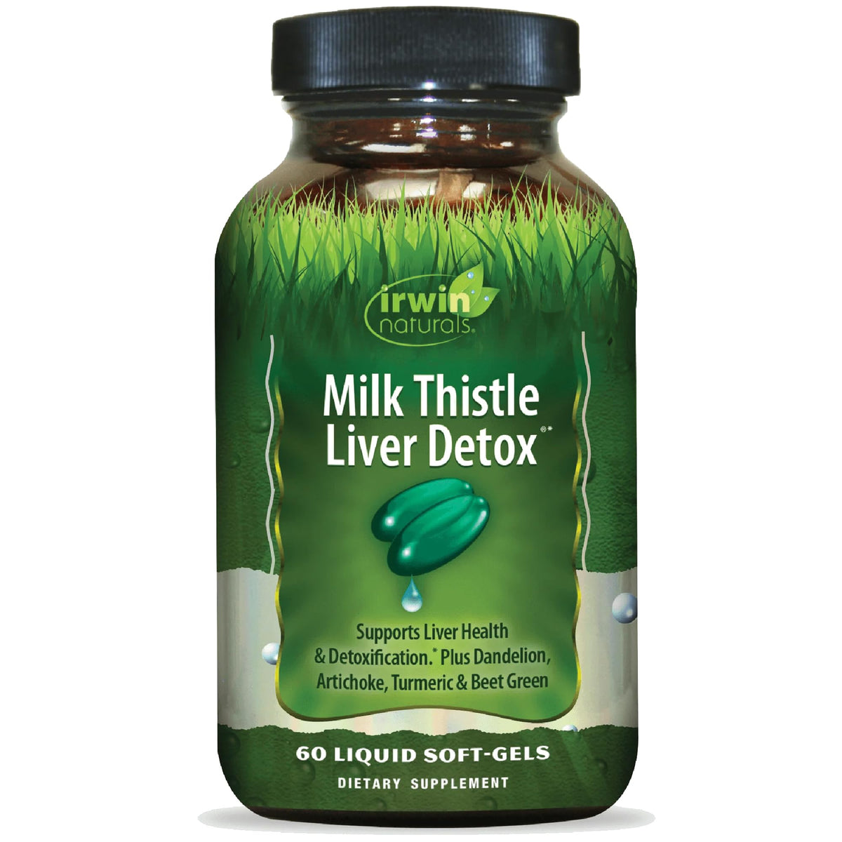 Irwin Naturals Chardon-Marie 60 gélules, vue de face