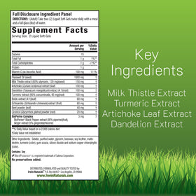 Irwin Naturals Chardon-Marie, étiquette et ingrédients