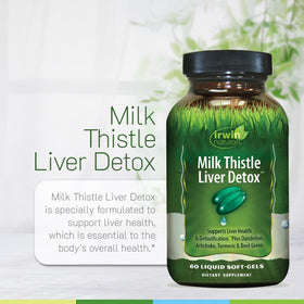Irwin Naturals Chardon-Marie, gélules sur une table