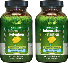 Irwin Naturals Clarté Mentale pack de 2 gélules liquides
