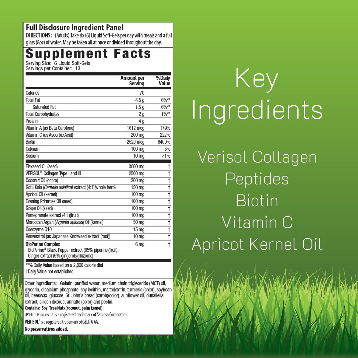 Irwin Naturals Complément Alimentaire Collagène 2500 mg gélules liquides