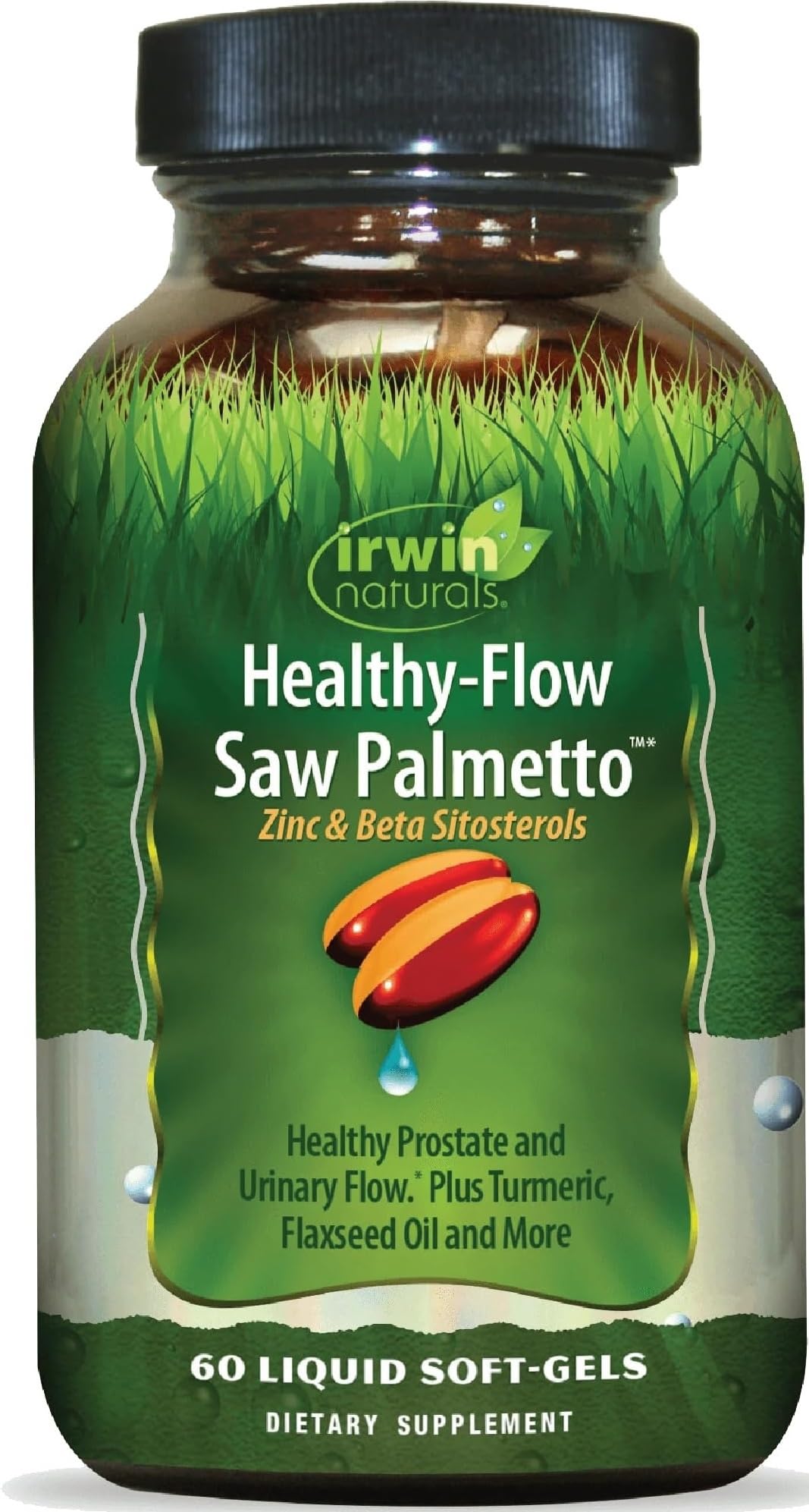 Irwin Naturals Complément Saw Palmetto 60 gélules, vue avant