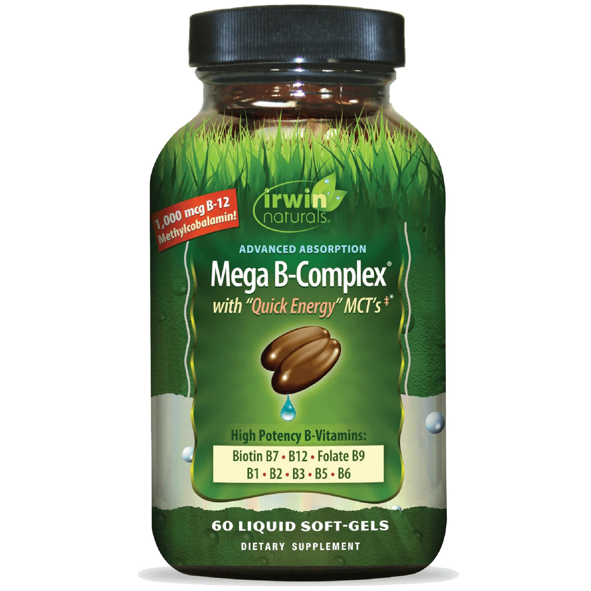 Irwin Naturals Complexe B Avancé 272g - vue avant du produit