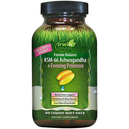 Irwin Naturals Female Balance 60 gélules liquides vue de face