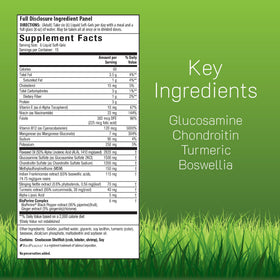 Irwin Naturals Formule Articulaire 3-en-1 90 gélules molles arrière de l'emballage