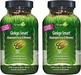 Irwin Naturals Ginkgo Biloba 120 gélules vue avant du produit