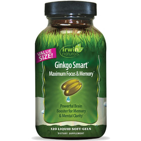 Irwin Naturals Ginkgo Biloba 120 gélules vue de face