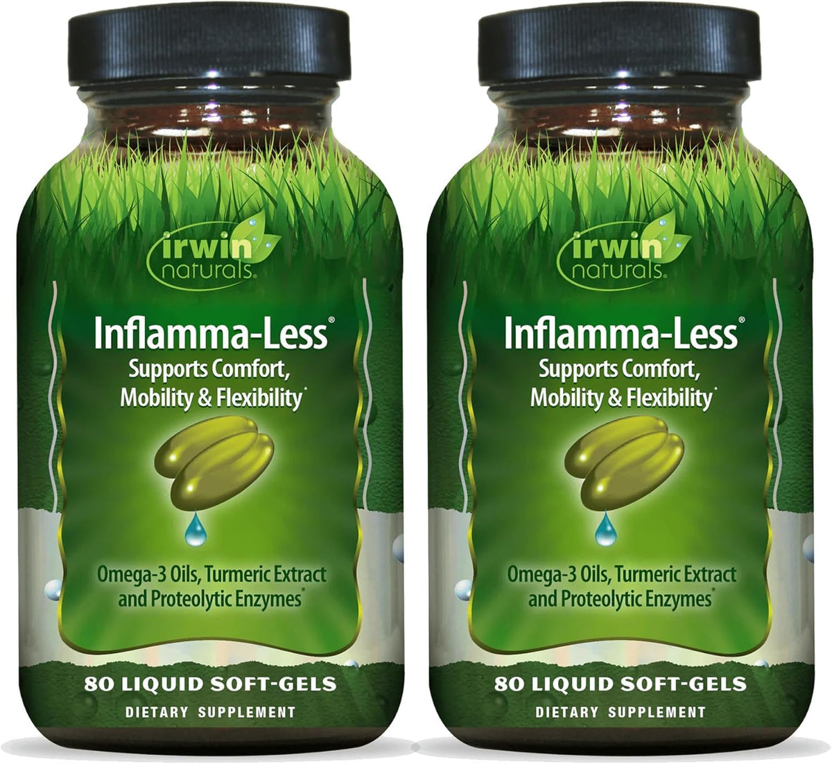 Irwin Naturals Inflamma-Less 2 pack gélules liquides