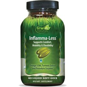 Irwin Naturals Inflamma-Less 80 gélules, vue de face