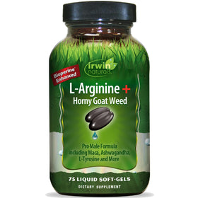 Irwin Naturals L-Arginine + Horny Goat Weed 322g vue avant
