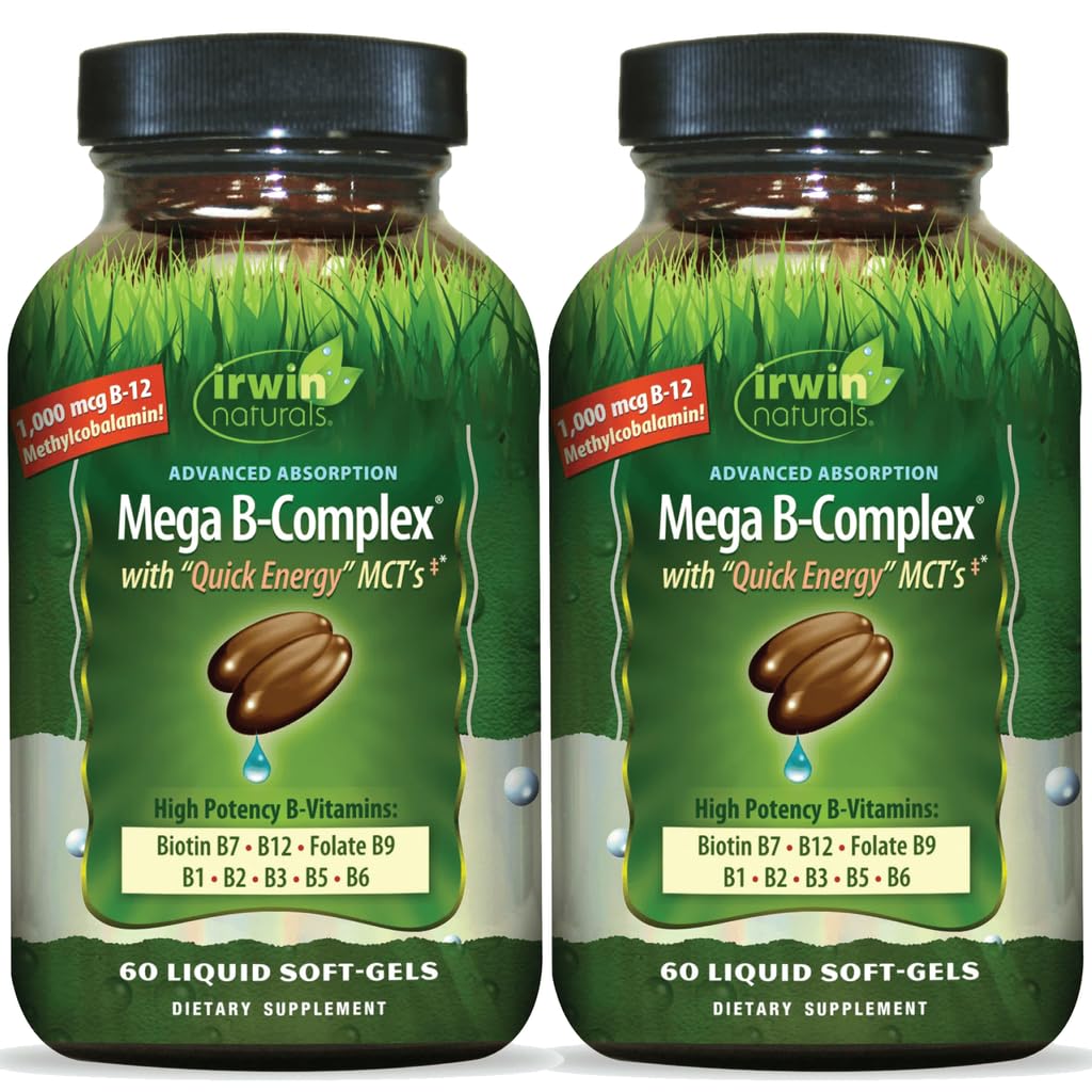 Irwin Naturals Mega B-Complex 550g avant de l'emballage