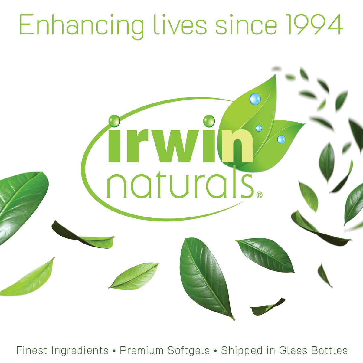 Irwin Naturals Mega D3 & K2 gélules sur une table