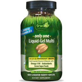 Irwin Naturals Multi-Vitamines Sans Fer 60 Gélules, vue de face