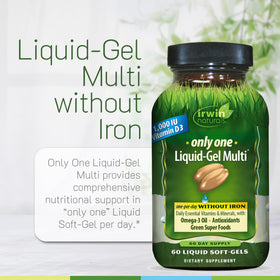 Irwin Naturals Multivitamine Quotidienne gélules dans un environnement de cuisine