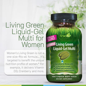 Irwin Naturals Multivitamines Liquides-Gel Femme 120 Gélules - gélules à l'intérieur