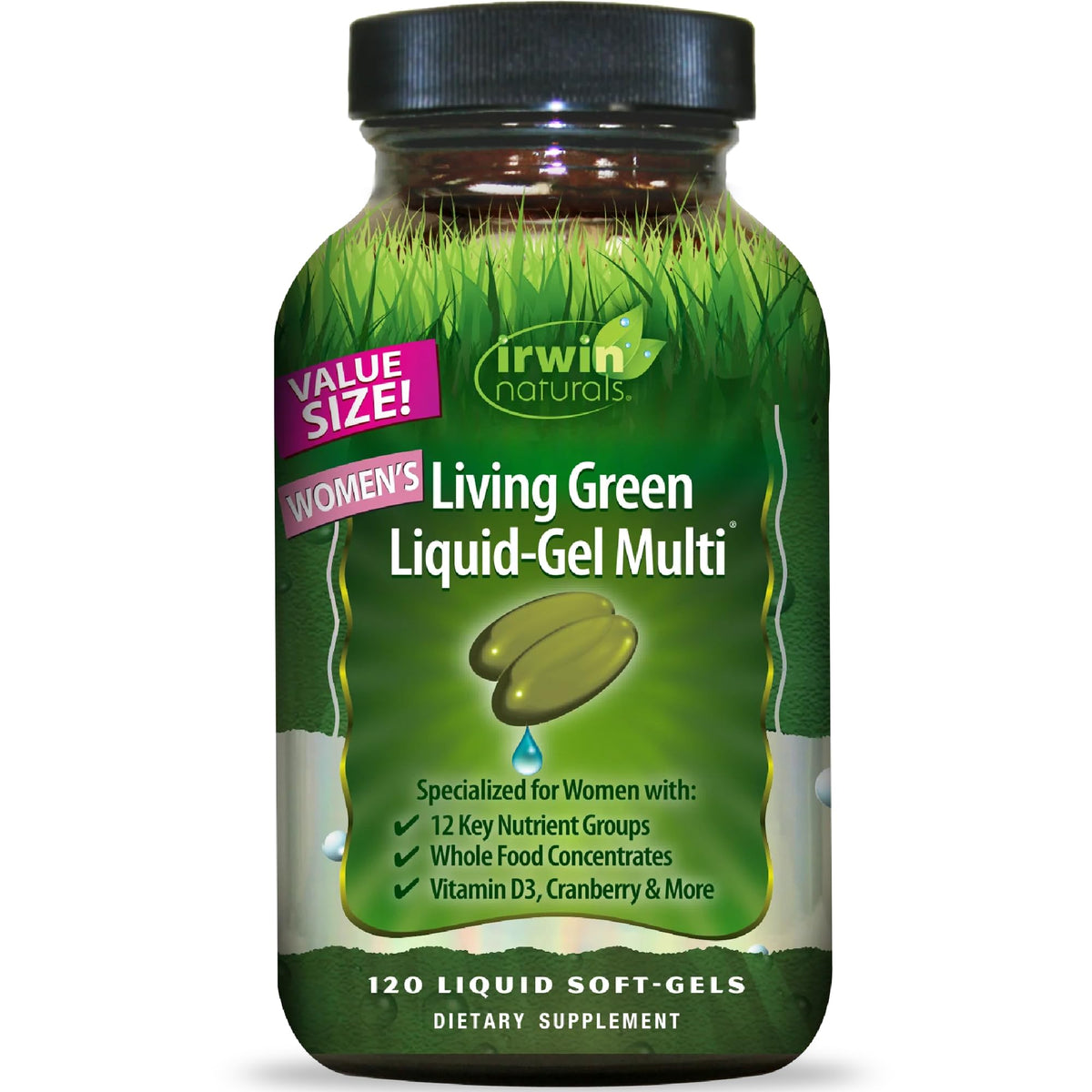 Irwin Naturals Multivitamines Liquides-Gel Femme 120 Gélules - vue de face