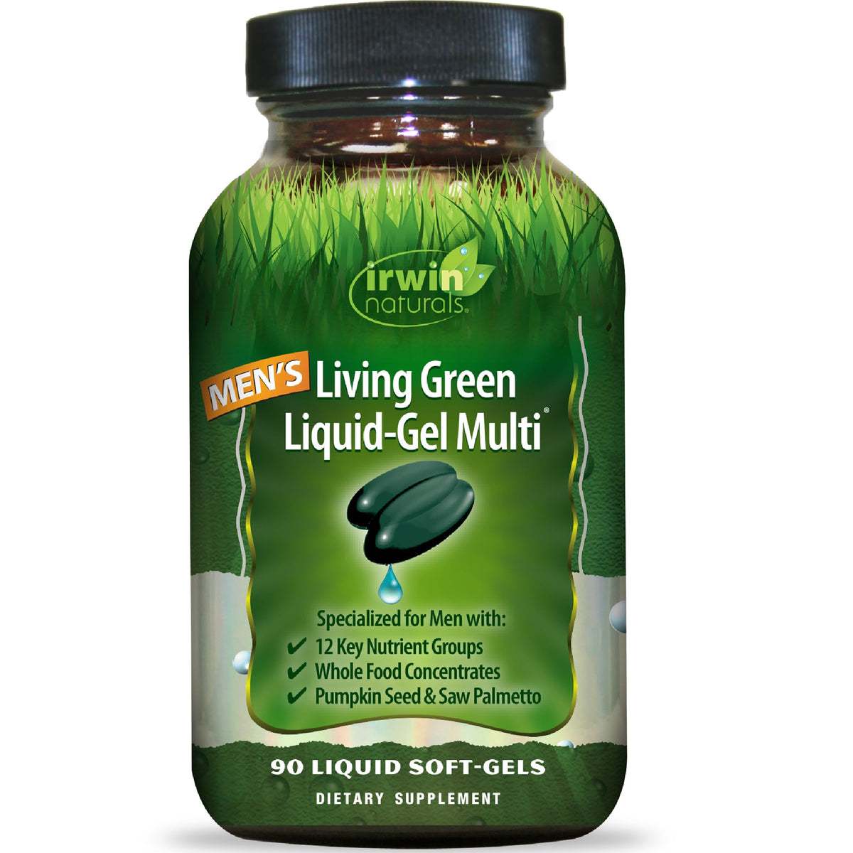 Irwin Naturals Multivitamines Quotidiennes Homme gélules molles vue de face