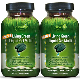Irwin Naturals Multivitamines Quotidiennes pour Hommes 90 Gélules - Vue de face