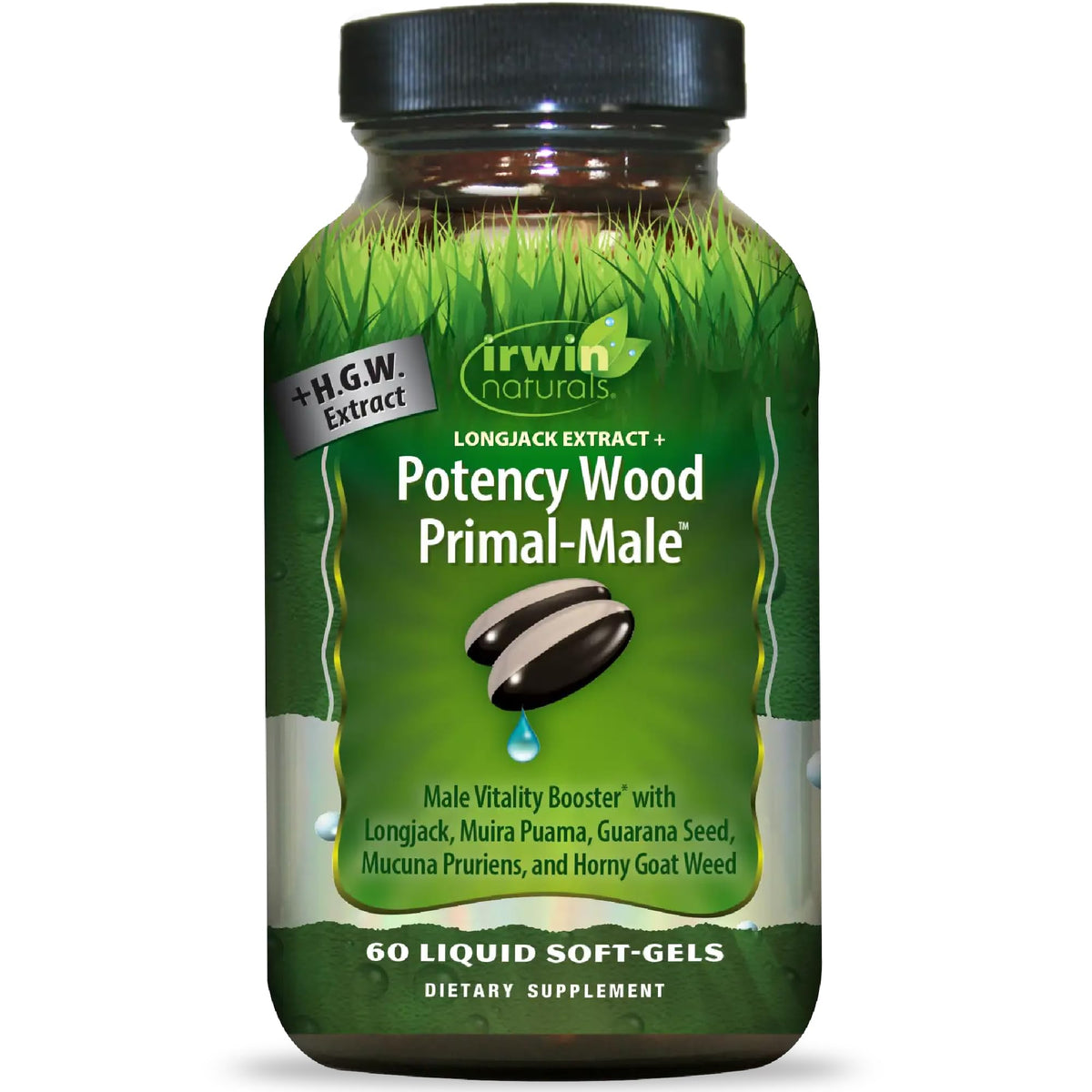 Irwin Naturals Potency Wood Primal-Male 305g gélules liquides