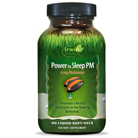 Irwin Naturals Power to Sleep PM 6mg Mélatonine gélules molles face