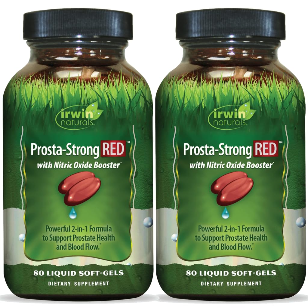 Irwin Naturals Prosta-Strong RED 80 gélules liquides vue de face