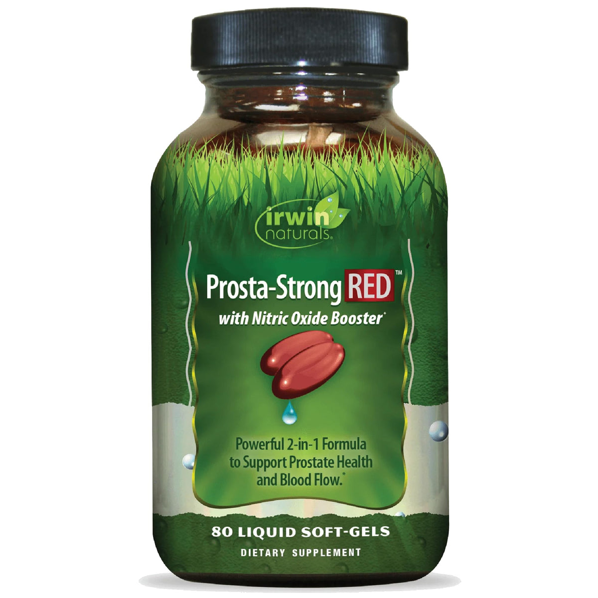 Irwin Naturals Prosta-Strong RED 80 Softgels vue de face
