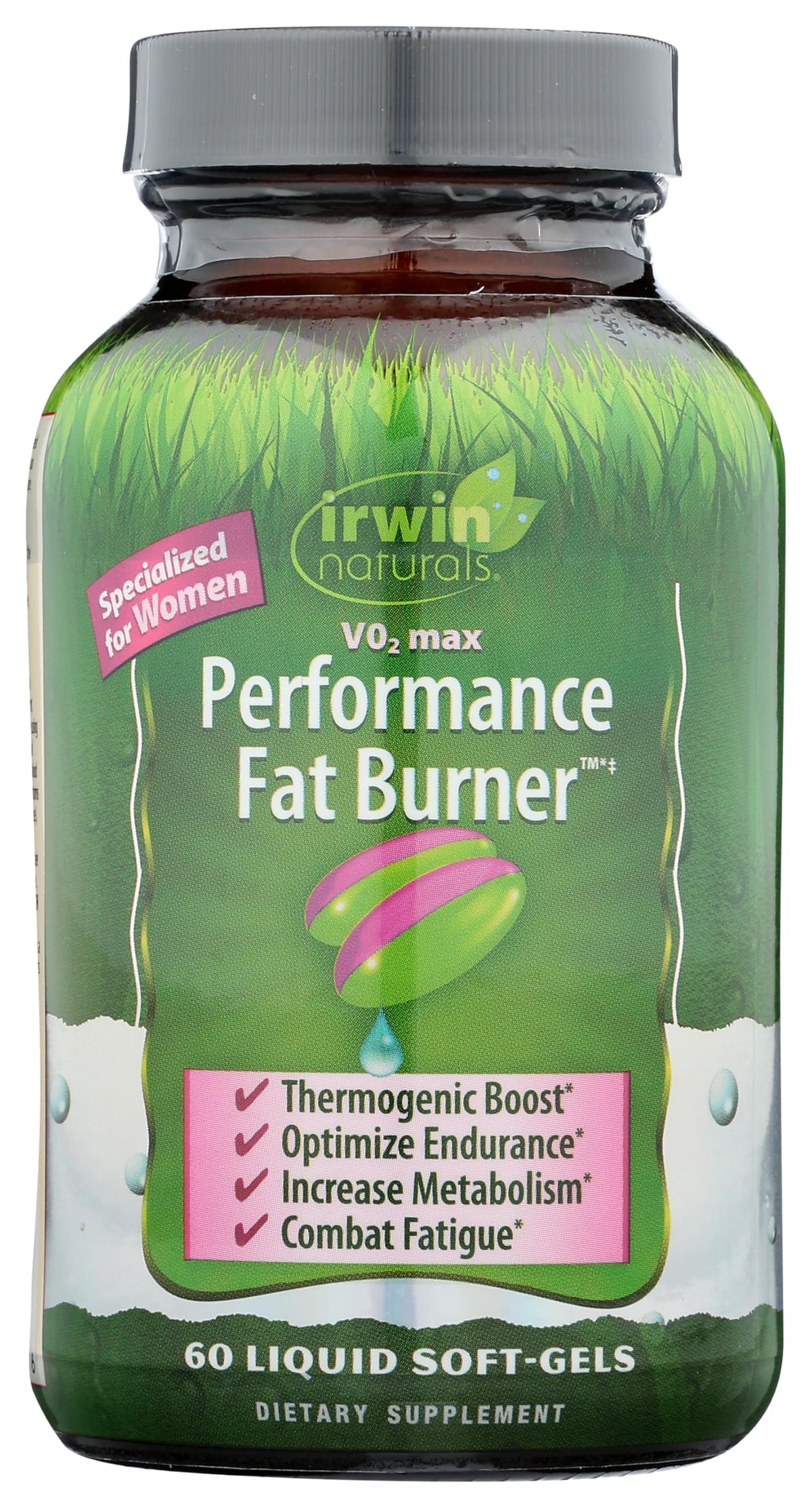 Irwin Naturals VO₂ Max Performance Fat Burner 60 Softgels front view