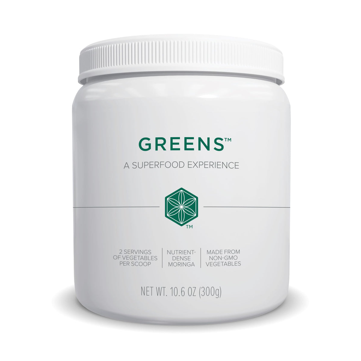 Isagenix Moringa Greens 372g devant avec étiquette