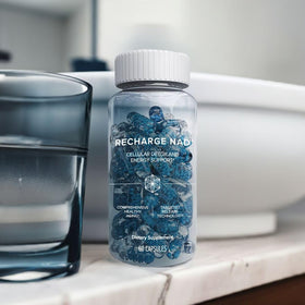 Isagenix Recharge NAD boîte ouverte avec capsules visibles