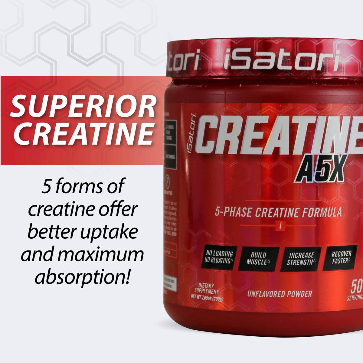 iSatori Creatine A5X ingrédients principaux